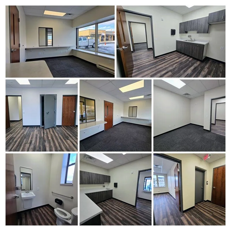 First-floor suite, before and after