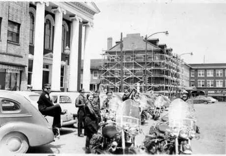 Monument Square in the early 1950s