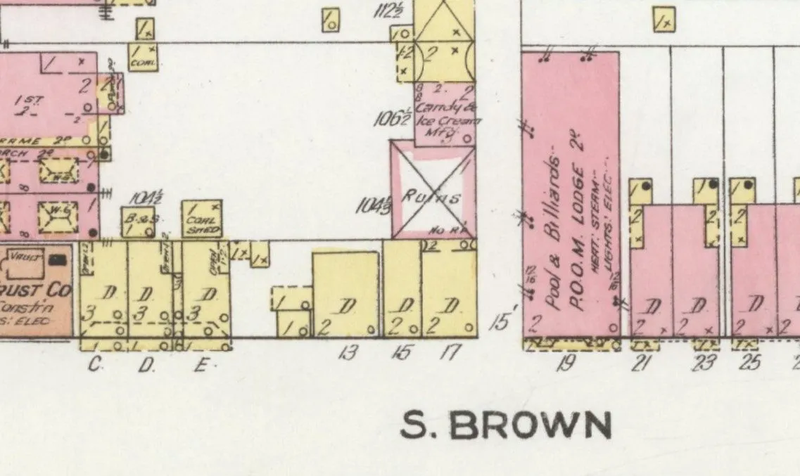 South Brown Street, 1910